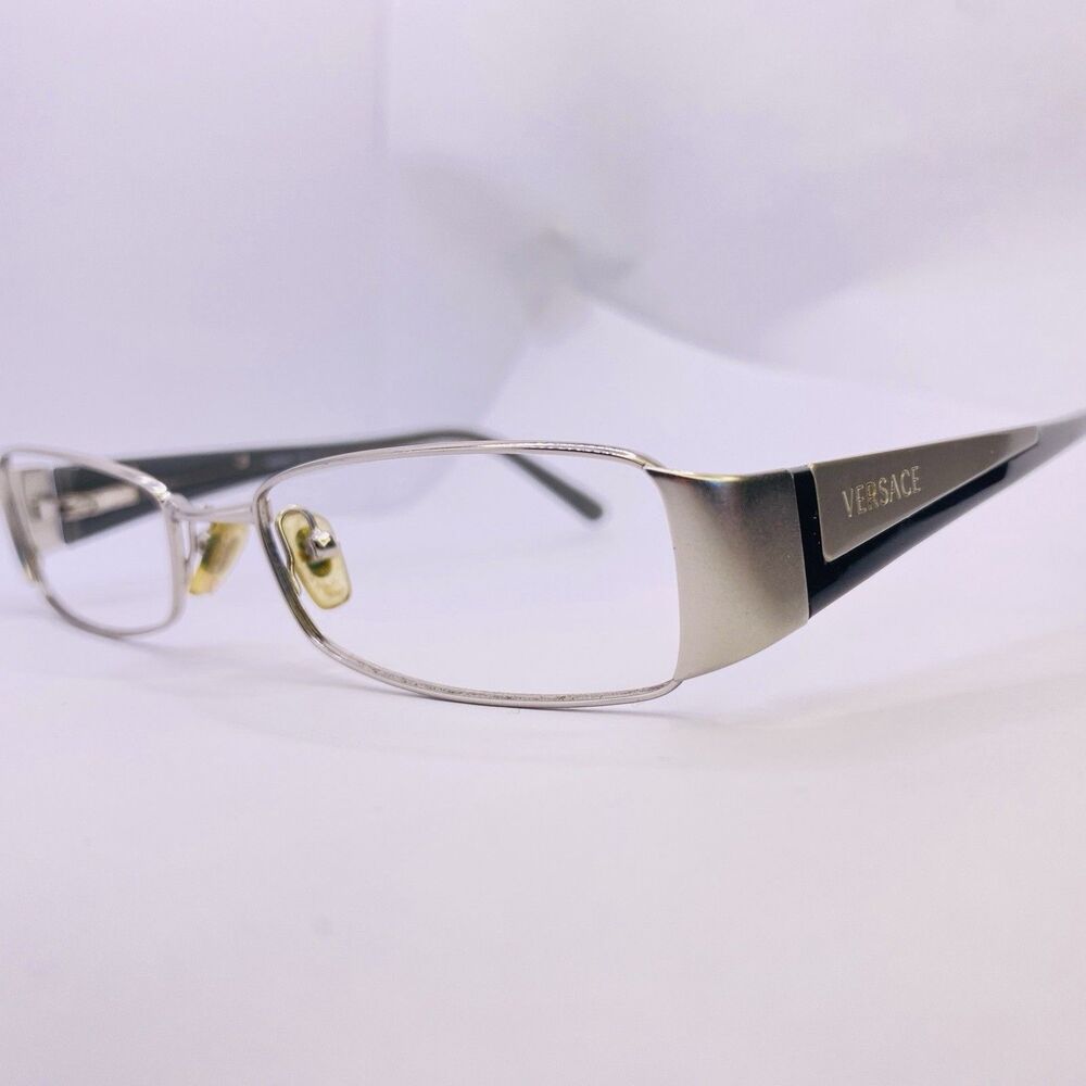Versace Eyeglasses Frames Mod. 1084 1000 50 [] 17 135 Stainless Black Authentic